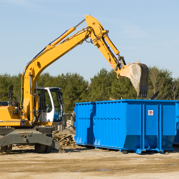 are there any restrictions on where a residential dumpster can be placed in Preston Hollow New York